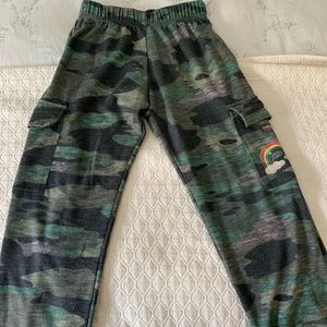 Terez Girls Camo Cargo Jogger Pants